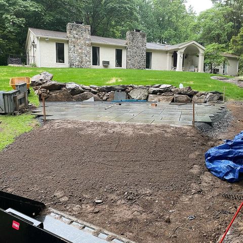 outdoor project in progress