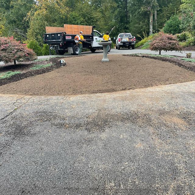 Grounds Guys professionals prepping or sod installation