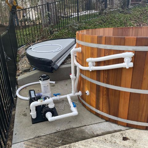 above ground hot tub