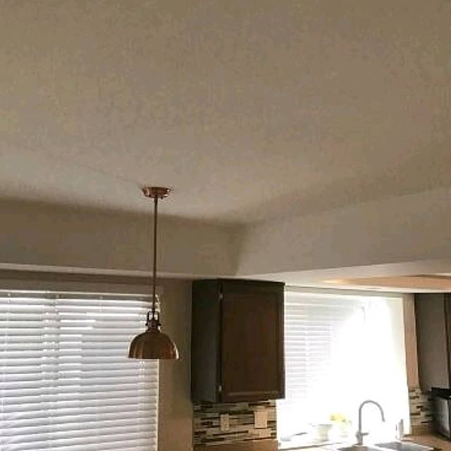 white kitchen ceiling