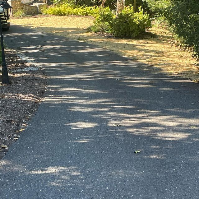 Gravel pathway edged and cleaned